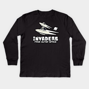 Invaders From Outer Space Kids Long Sleeve T-Shirt